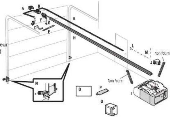 LIFT-MASTER 8155W - Inventaire du carton: Modèle 8160W, 8160WB, 8164W et 8165W MATERIE - 5