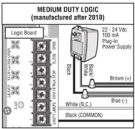 LIFT-MASTER LC36A - POWER WIRING - 2