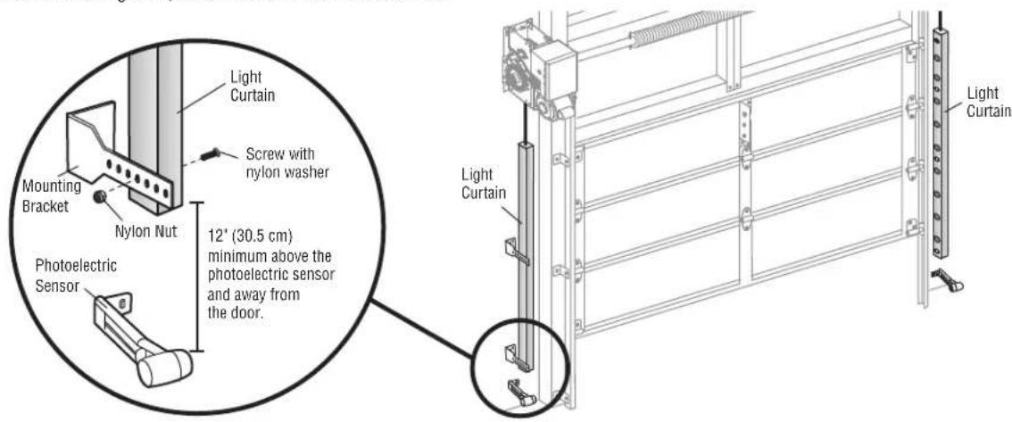 LIFT-MASTER LC36A - INSTALL ONE SET OF LIGHT CURTAINS - 1