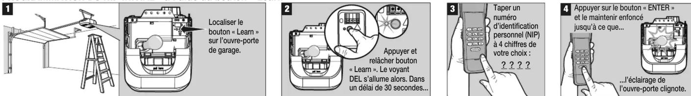 LIFT-MASTER 877LM - AVERTISSEMENT - 2