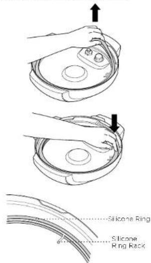 NINJA Foodi MINI OP100EU - Cleaning: Dishwasher & Hand-Washing Removing & Reinstalling the Silicone Ring - 2