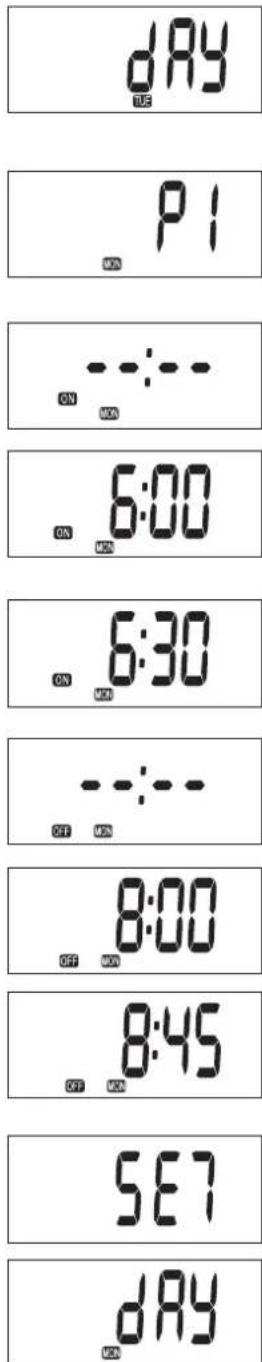 ZIBRO LC 320 - PROGRAMMAZIONE DEL WEEKLY TIMER - 2