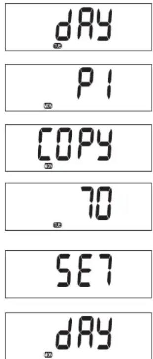 ZIBRO LC 400 - KOPIERING AF INDSTILLINGEN FRA EN DAG TIL EN ANDEN - 1