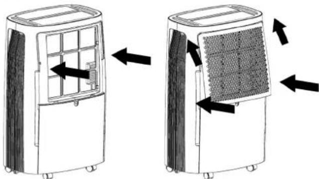 Toyotomi TDC1416 - Attach the air filter - 1