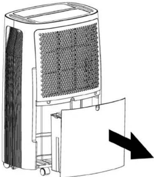 Toyotomi TDC1416 - ENTLEEREN DES WASSERBEHÄLTERS - 1