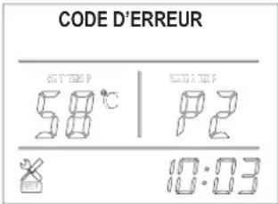 CODE D'ERREUR 50°C | 10:03