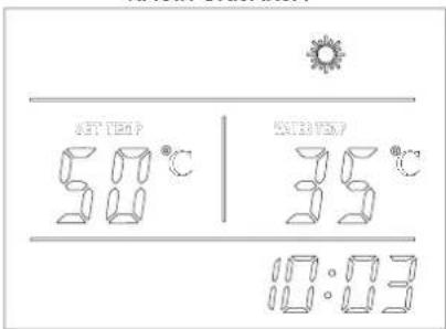 SET TEM 50 °C SAT 12:50 P 35 °C 10:03