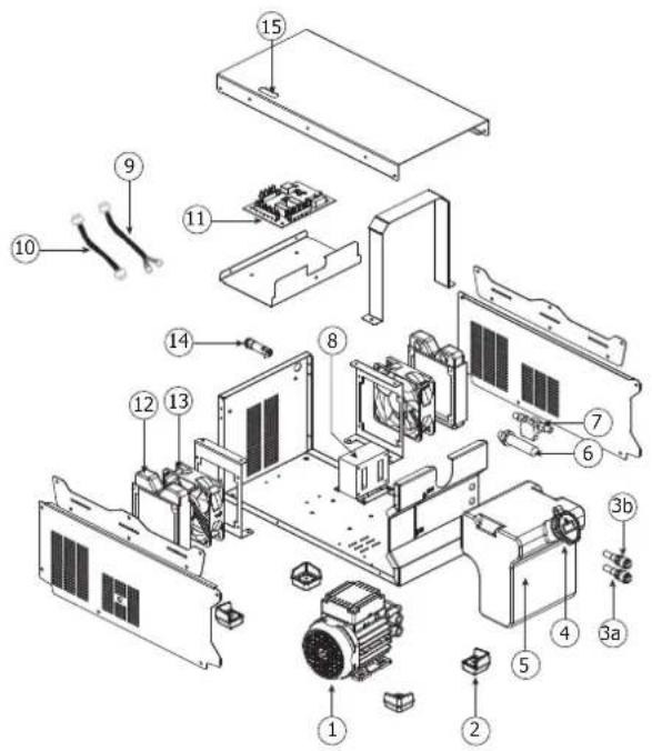 GYS WCU 1KW A - PIÉCES DE RECHANGE / SPARE PARTS / ERSATZTEILE / 3ANYACTN / RESERVE ONDERDELEN / PEZZI DI RICAMBIO / PIEZAS DE RECAMBIO - 1
