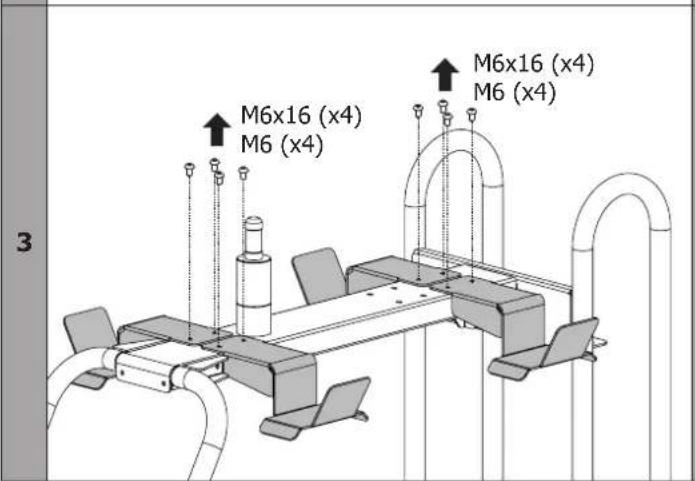 M6x16 (x4) M6 (x4) M6x16 (x4) M6 (x4) 3