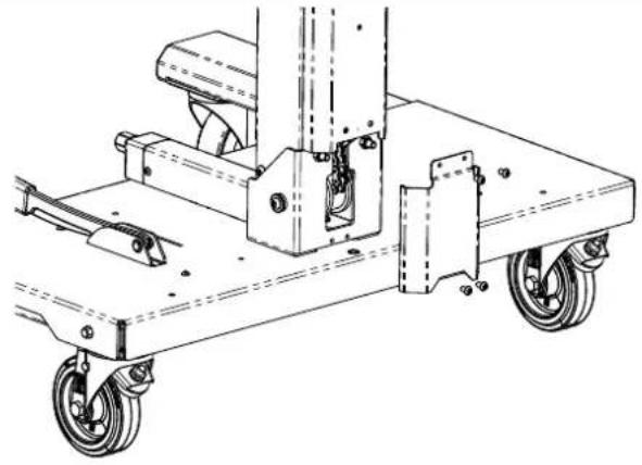 GYS Trolley IW1 - Mounting the column - 1