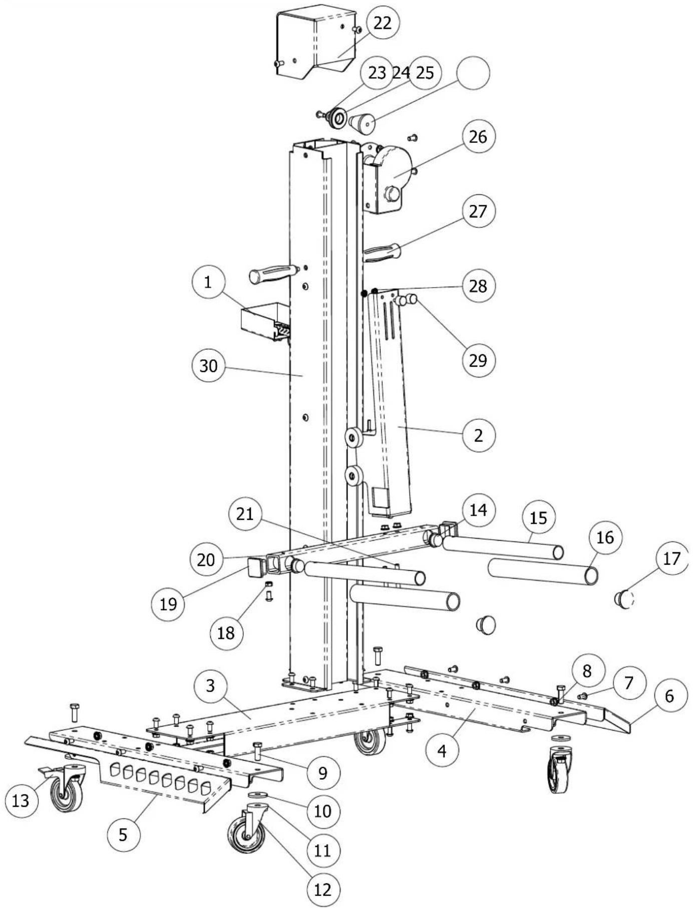 GYS Wheel Lift - GARANTÍA - 1