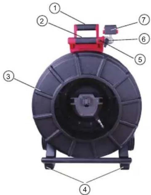MILWAUKEE M18 297322 - Aperçu de la bobine d'inspection de tuyaux à rigidité moyenne de 60,9 m (200') et de tuyaux rigides de 60,9 m (200') et 99 m (325') - 1