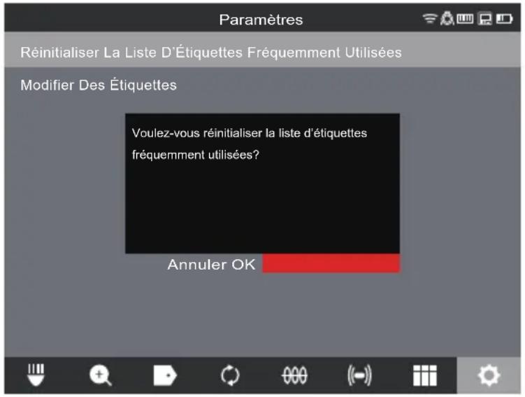 MILWAUKEE M18 297422 - Réinitialisation de la liste des étiquettes fréquemment utilisées - 2