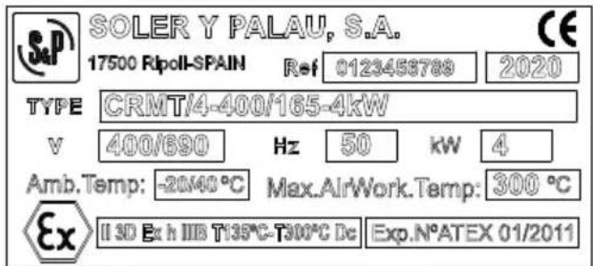 Soler & Palau THATEX - II 3D Ex h IIIB T135°C-300°C Dc - 1