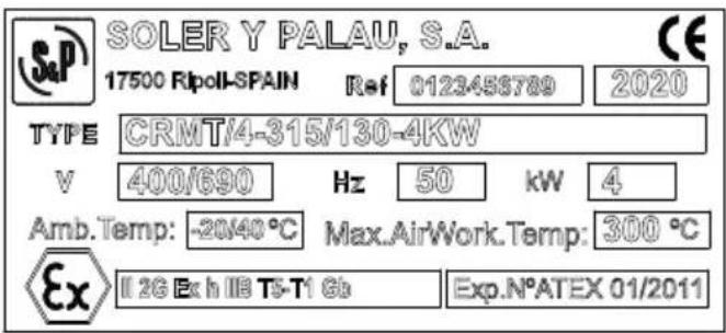 Soler & Palau TCDH EXD - II 2G Ex h IIB T5-T1 Gb - 1