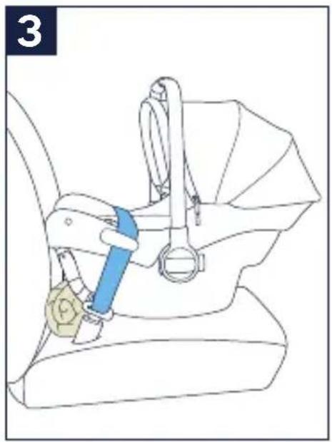Nuna TRVL - Using Vehicle Lap Belt - 5
