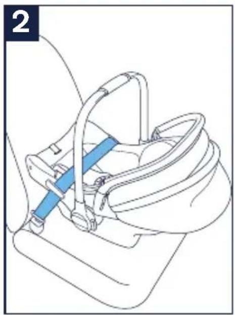 Nuna TRVL - Using Vehicle Lap Belt - 3