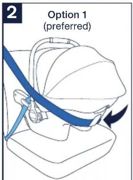 Nuna TRVL - Using Vehicle Lap/Shoulder Belt - 3