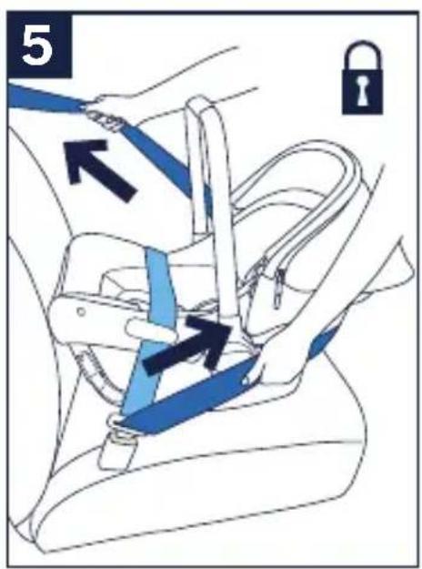 Nuna TRVL - Using Vehicle Lap/Shoulder Belt - 6
