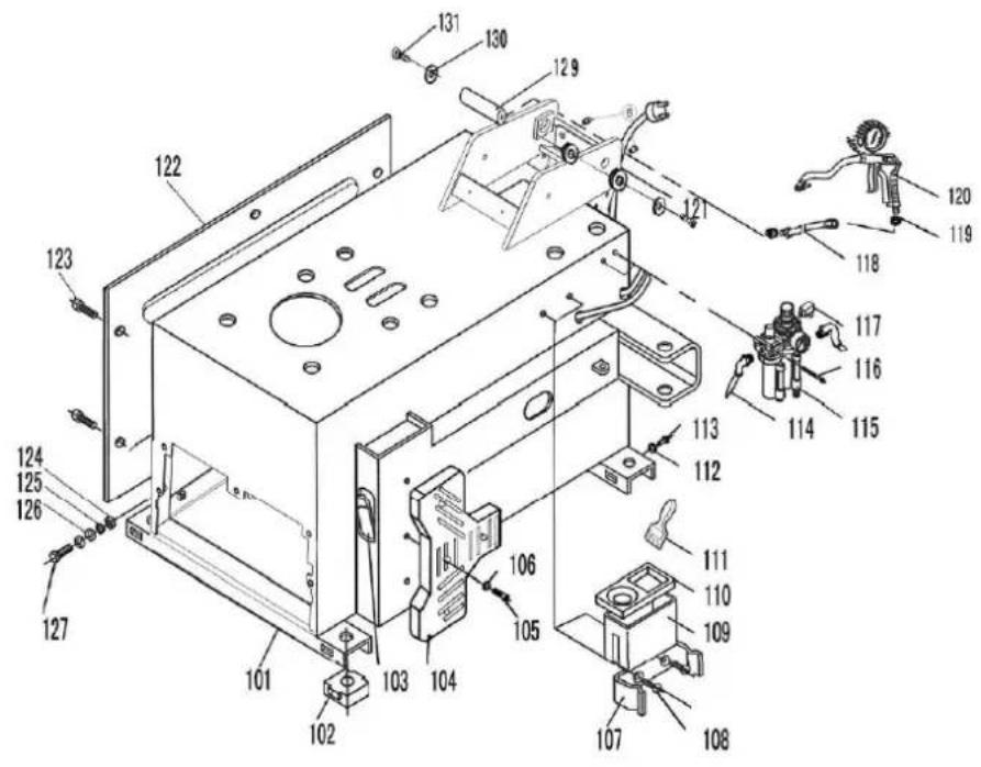 Zipper ZIRMM94H_230V - Explosionszeichnung / Exploded View - 1