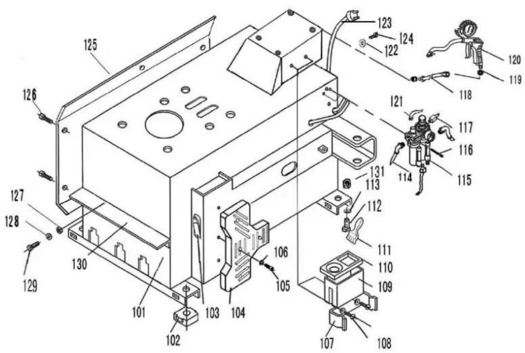 Zipper ZIRMM95 - Explosionszeichnung / Exploded View - 1