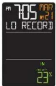 LA CROSSE TECHNOLOGY CA82738 - HI/LO TEMPERATURE AND HUMIDITY RECORDS - 8