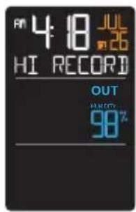 LA CROSSE TECHNOLOGY CA82738 - HI/LO TEMPERATURE AND HUMIDITY RECORDS - 5