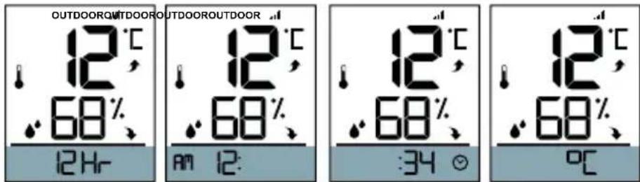 LA CROSSE TECHNOLOGY CA82738 - Settings Menu Order: - 1