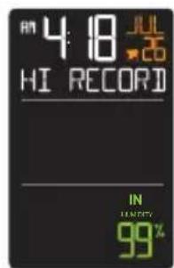 LA CROSSE TECHNOLOGY CA82738 - HI/LO TEMPERATURE AND HUMIDITY RECORDS - 7
