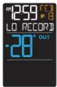 LA CROSSE TECHNOLOGY CA82738 - HI/LO TEMPERATURE AND HUMIDITY RECORDS - 2
