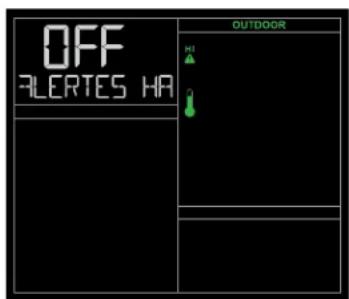 LA CROSSE TECHNOLOGY CA79080 - Réglage des alertes : - 1