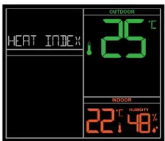 LA CROSSE TECHNOLOGY CA79080 - Press and release the TEMP button to view: - 9