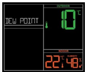 LA CROSSE TECHNOLOGY CA79080 - Press and release the TEMP button to view: - 10