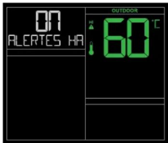 LA CROSSE TECHNOLOGY CA79080 - Réglage des alertes : - 2