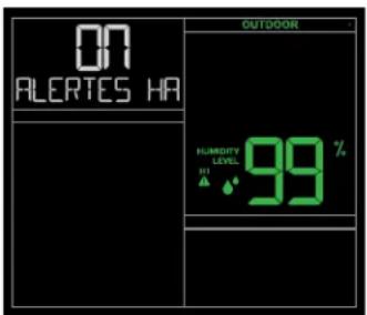 LA CROSSE TECHNOLOGY CA79080 - Réglage des alertes : - 6