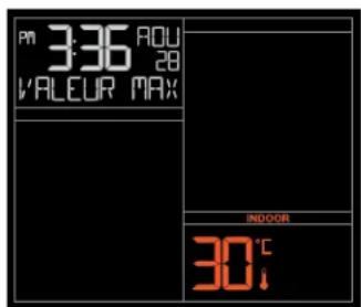 LA CROSSE TECHNOLOGY CA79080 - Pressez et relâchéz le bouton TEMP pour voir : - 5