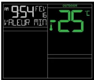 LA CROSSE TECHNOLOGY CA79080 - Pressez et relâchéz le bouton TEMP pour voir : - 2
