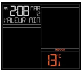 LA CROSSE TECHNOLOGY CA79080 - Pressez et relâchéz le bouton TEMP pour voir : - 6