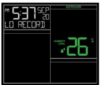 LA CROSSE TECHNOLOGY CA79080 - Press and release the TEMP button to view: - 4