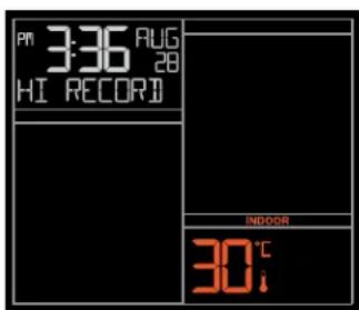 LA CROSSE TECHNOLOGY CA79080 - Press and release the TEMP button to view: - 5