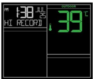 LA CROSSE TECHNOLOGY CA79080 - Press and release the TEMP button to view: - 1