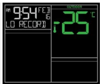 LA CROSSE TECHNOLOGY CA79080 - Press and release the TEMP button to view: - 2