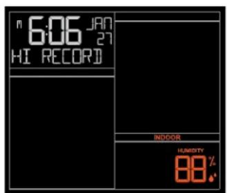 LA CROSSE TECHNOLOGY CA79080 - Press and release the TEMP button to view: - 7