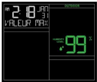 LA CROSSE TECHNOLOGY CA79080 - Pressez et relâchéz le bouton TEMP pour voir : - 3