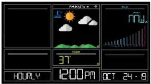 LA CROSSE TECHNOLOGY CA80550 - PRÉVISIONS HORAIRES ACCUWEATHER - 1