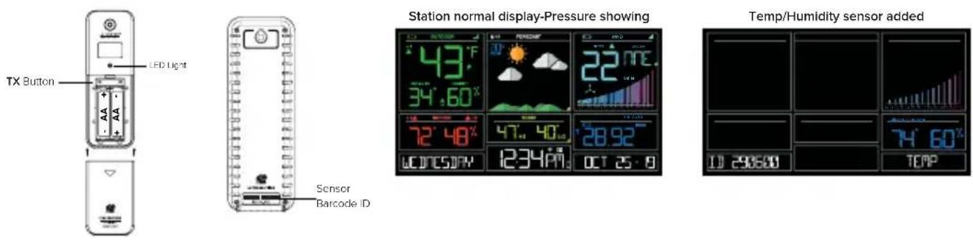 LA CROSSE TECHNOLOGY CA80550 - Add Extra Sensors to your station: - 1
