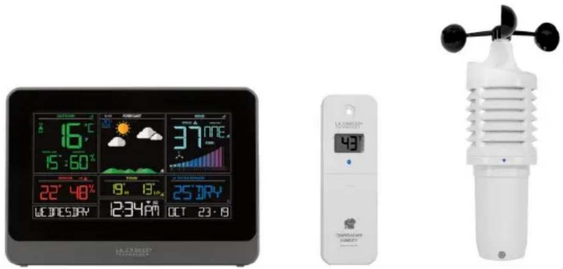 LA CROSSE TECHNOLOGY CA80550 - STATION MÉTÉO WI-FI AVEC ANÉMOMÈTRE ET PRÉVISIONS AccuWeather - 1