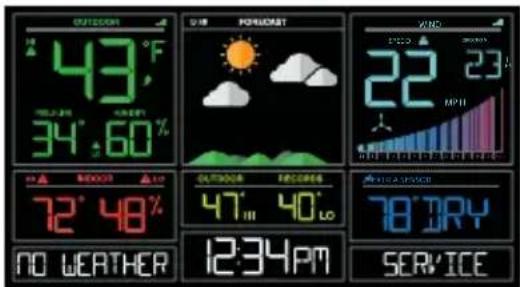 LA CROSSE TECHNOLOGY CA80550 - NO WEATHER SERVICE - 1