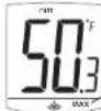 LA CROSSE TECHNOLOGY WS9001UIT - DISPLAY OF OUTDOOR TEMPERATURE READING AND OUTDOOR MIN/MAX RECORDS: - 2