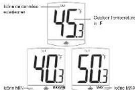 LA CROSSE TECHNOLOGY WS9001UIT - AFFICHAGE DE LA TEMPERATURE INTERIEURE ET MIN-MAX EXTERIEURE - 1